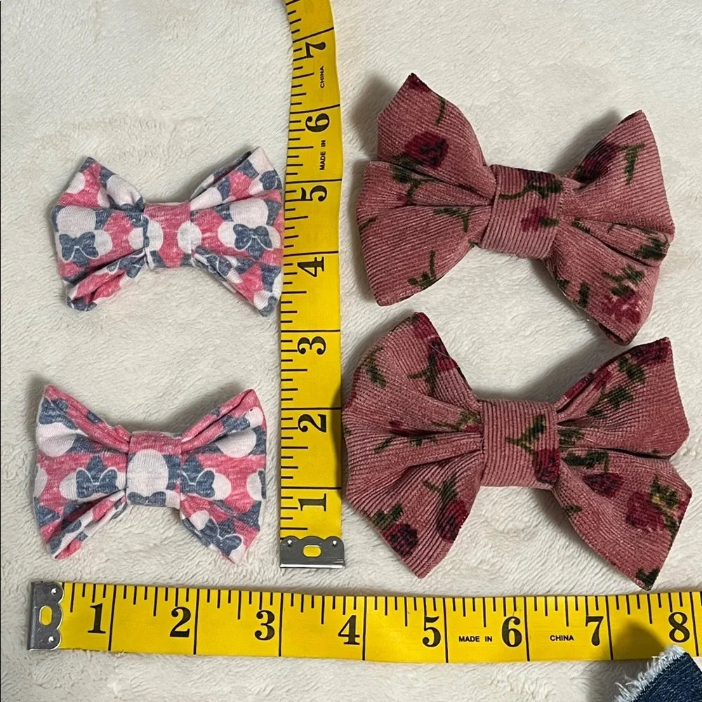 Hairbow Bundle Lot Coquette Kawaii Twee Cottagecore Preppy Academia Fabric Bow